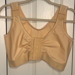 Isavela Tan Large Bra Medium Adjustable Compression Surgery Support Comprexxwear